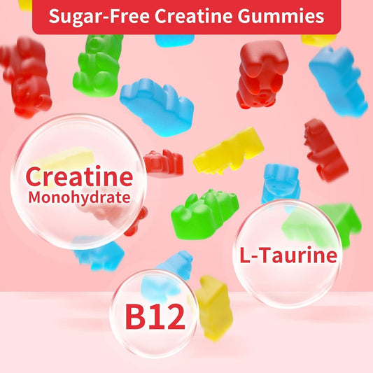 Creatine Monohydrate Gummies- Muscle Growth, Strength & Workout Recovery