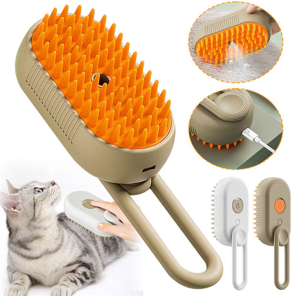 Pet Grooming Steam Brush