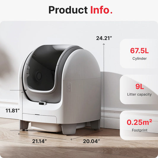 Purrfect Auto Litter Box- Smart Self-cleaning Cat Litter Box with Odor Control